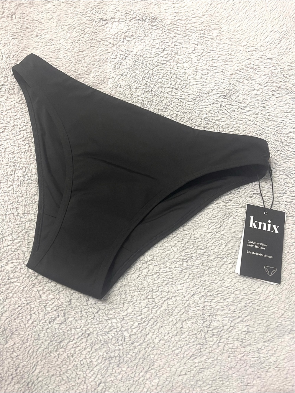 KNIX Black Leakproof Bikini Swim Bottom Swim S
